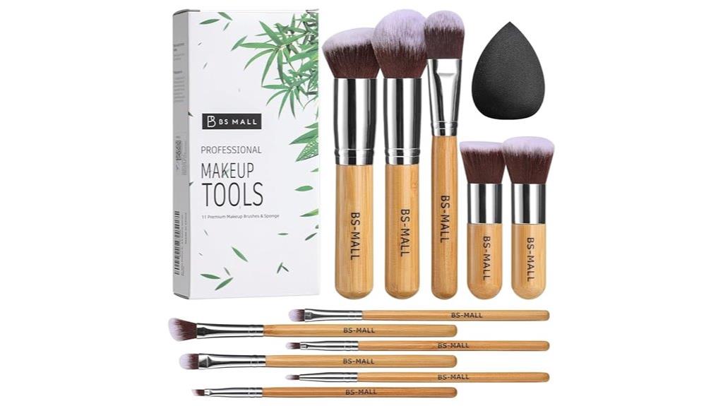 bamboo synthetic kabuki brushes