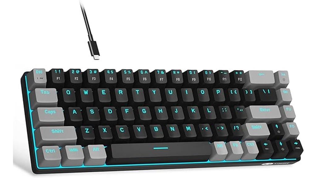 compact gaming mechanical keyboard