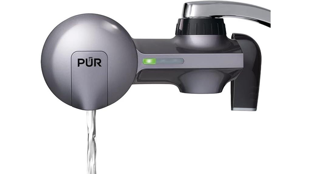 horizontal faucet water filter