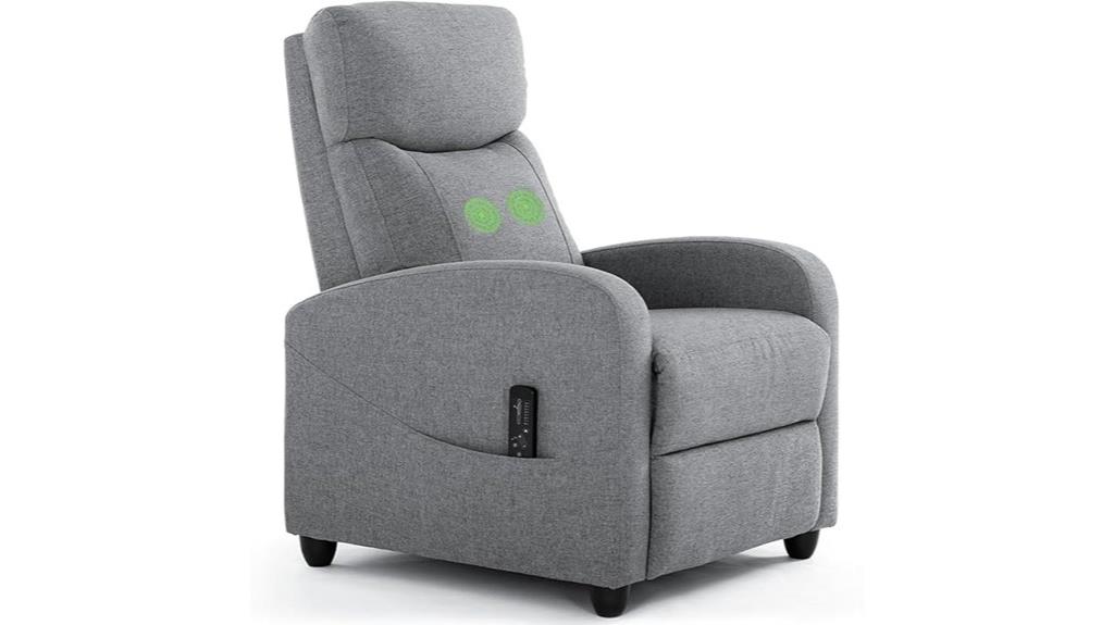 massage recliner with support