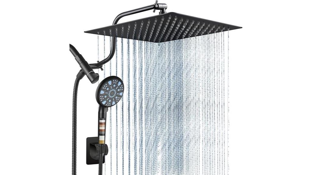 metal rain shower head