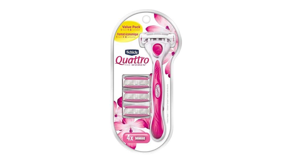 razor with four refills