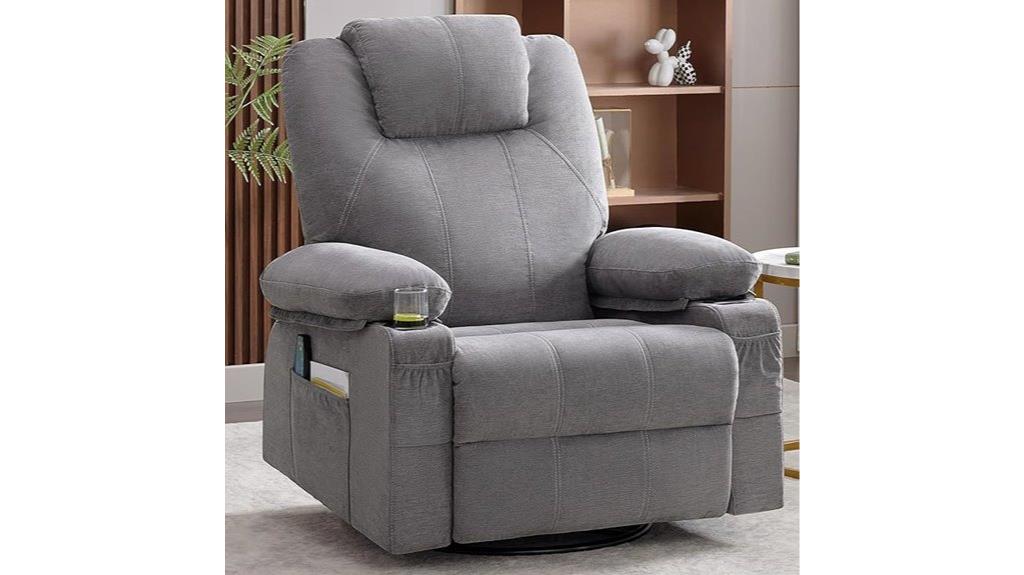 recliner with heat massage