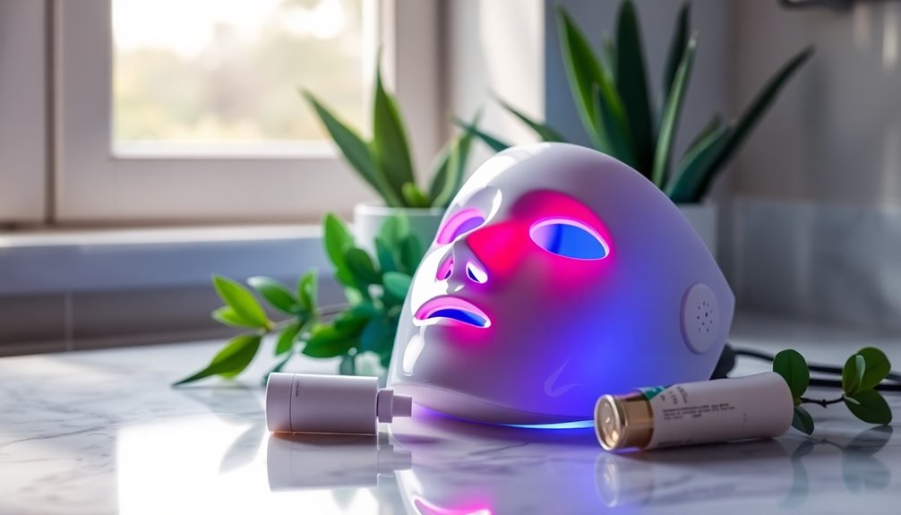 selecting an acne led mask