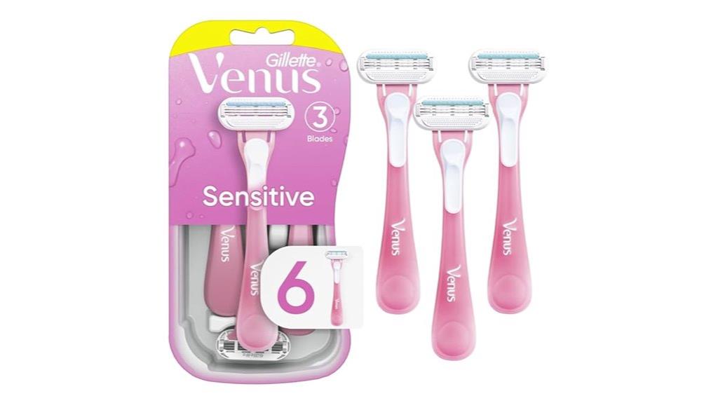 sensitive disposable razors for women