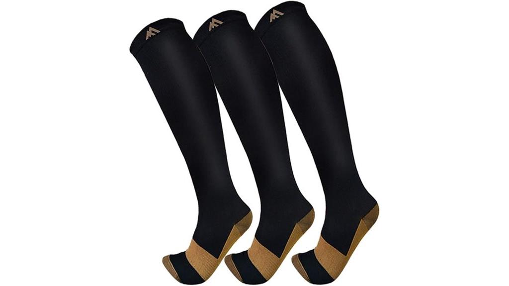 three pack compression socks