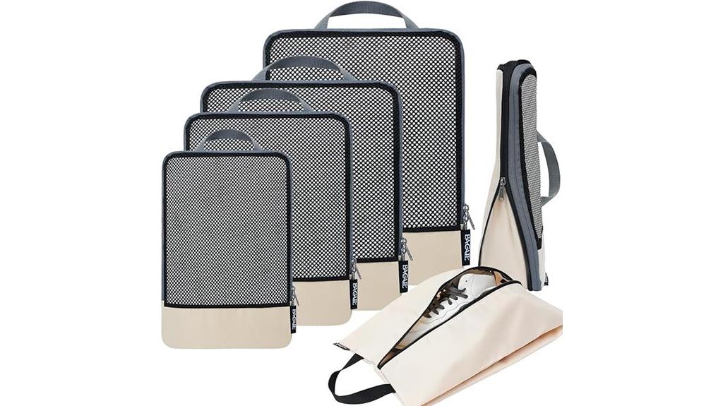 travel packing cube set