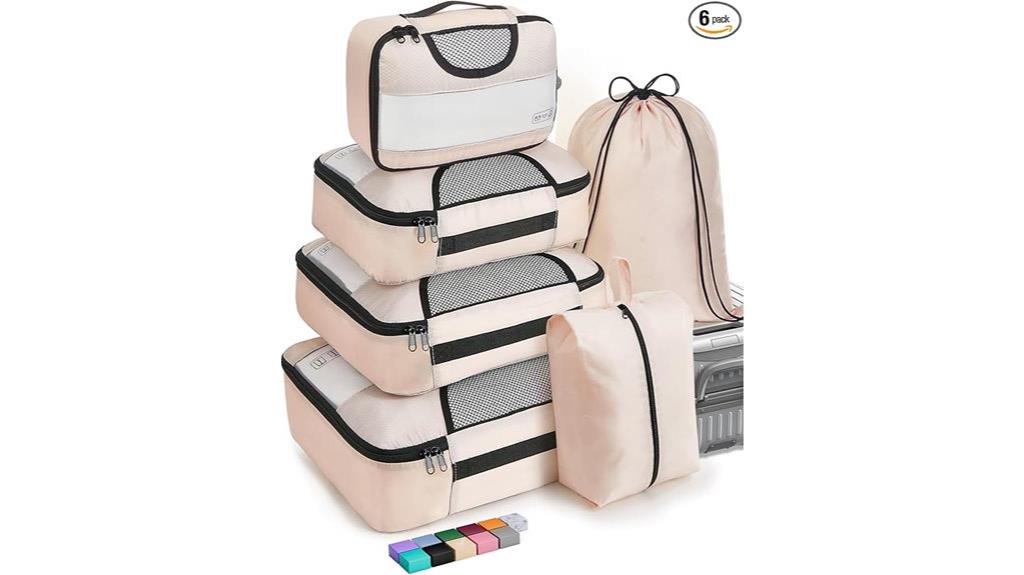 veken suitcase packing cubes