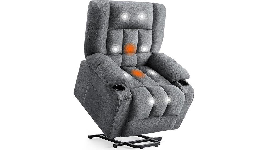 vibrating heated recliner chair