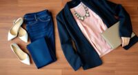 jeans transformed into elegance