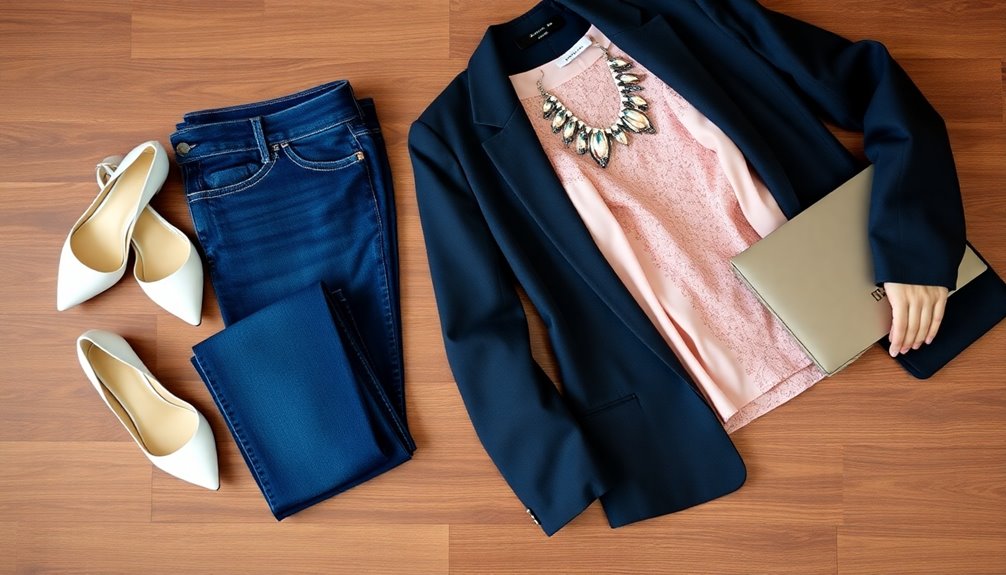 jeans transformed into elegance