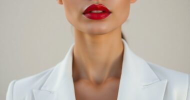 vibrant lips simple style