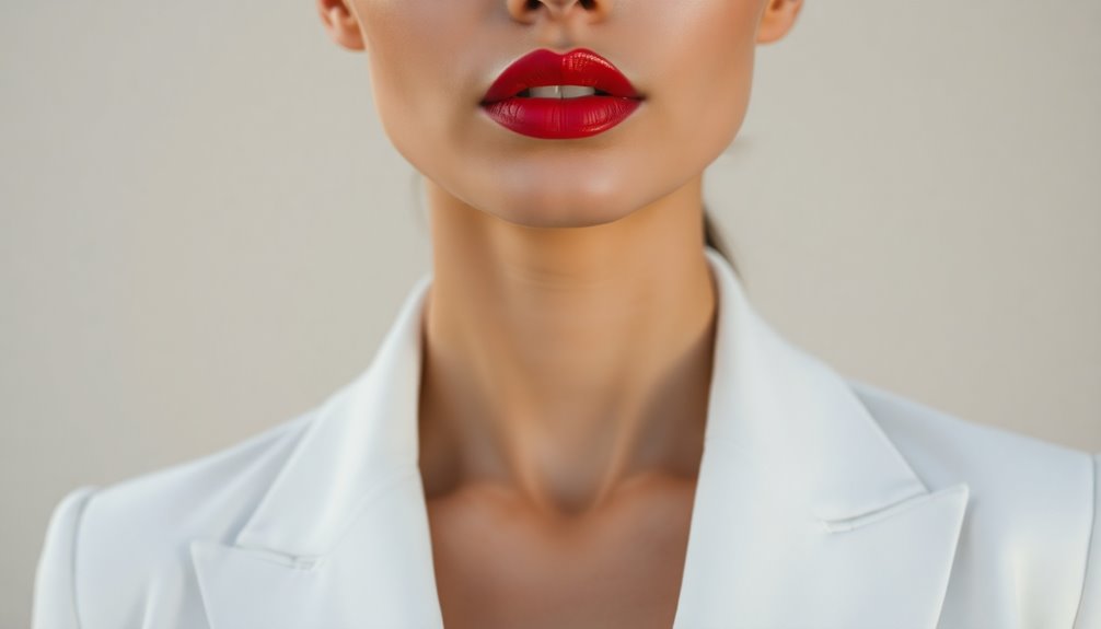 vibrant lips simple style