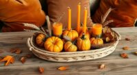 autumn themed boho home decor