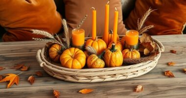 autumn themed boho home decor