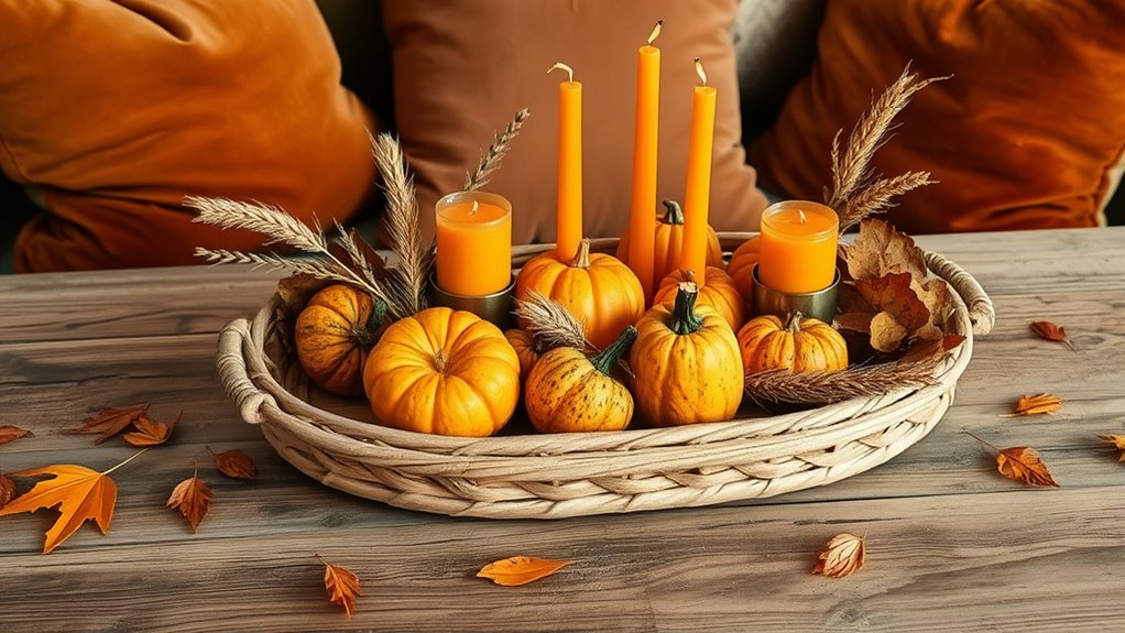 autumn themed boho home decor