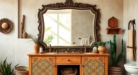 bathroom boho mirror upgrade