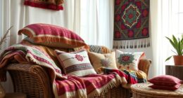 bohemian textile layering ideas