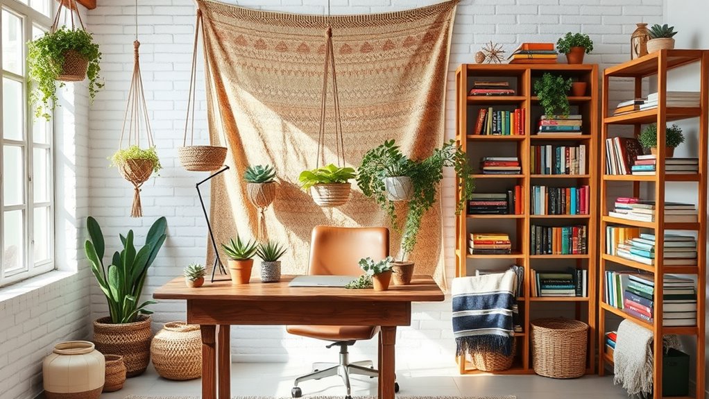 boho chic work environment