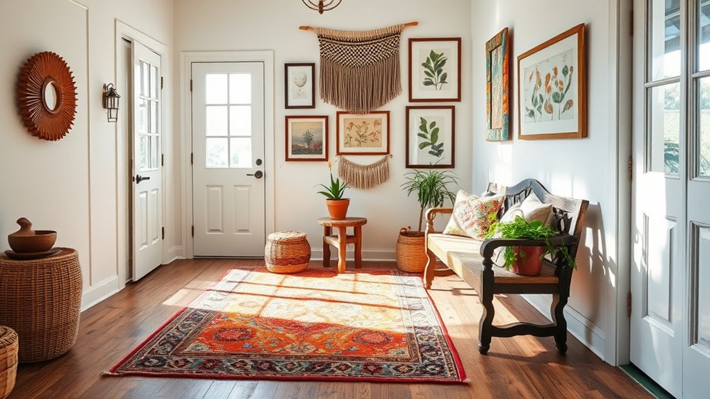 boho entry decor ideas