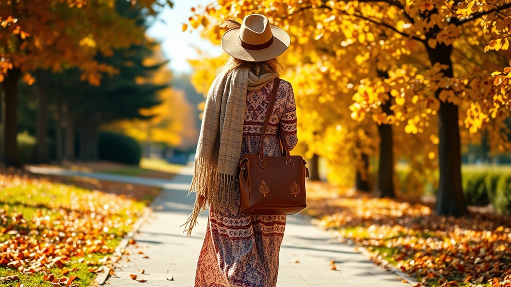 boho fall accessory styling
