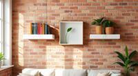 boho floating shelf decor