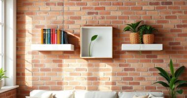 boho floating shelf decor