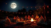 boho full moon celebration