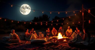 boho full moon celebration
