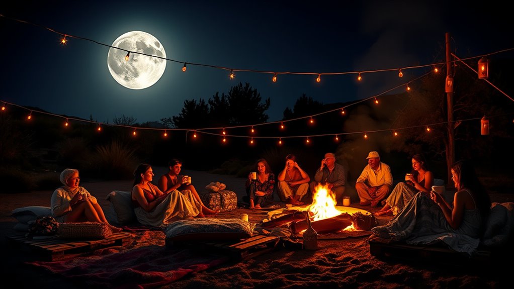 boho full moon celebration