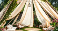 boho garden outdoor structure