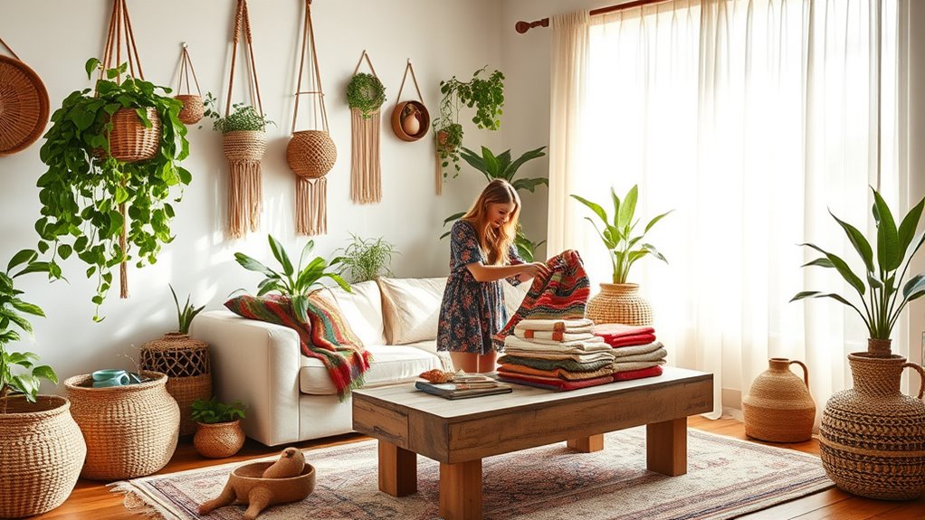 boho home decluttering tips