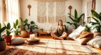 boho home yoga sanctuary