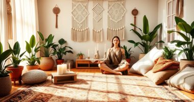 boho home yoga sanctuary