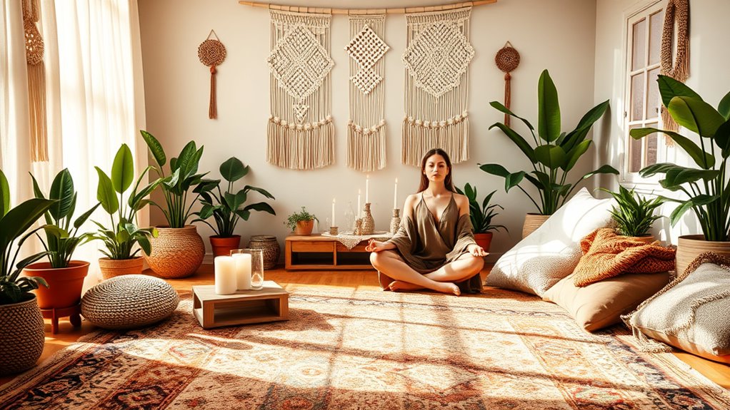 boho home yoga sanctuary