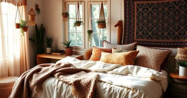 boho layered textile comfort