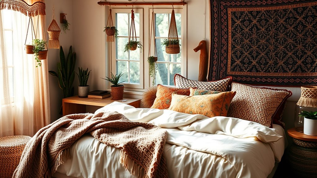 boho layered textile comfort
