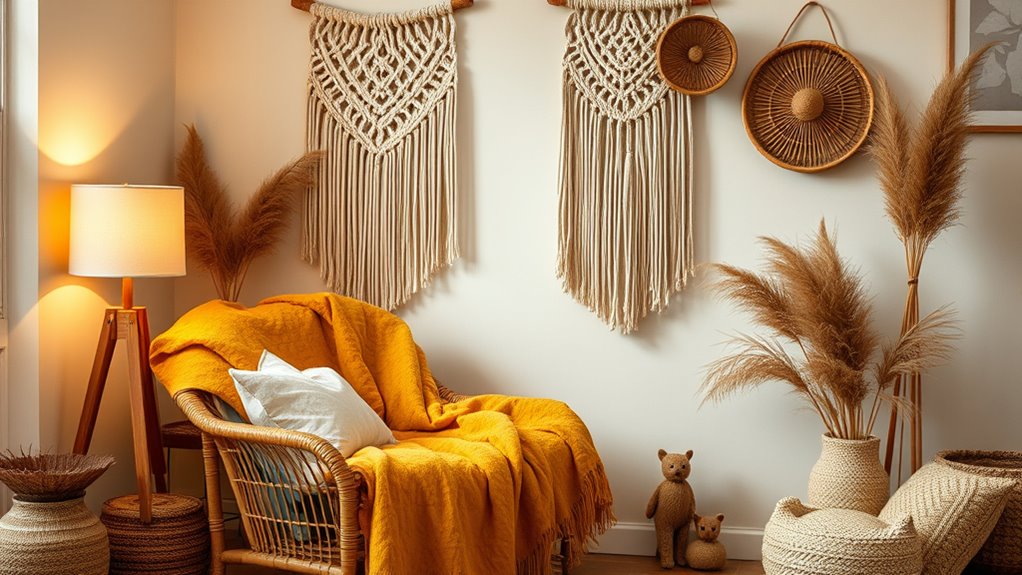 boho macrame wall decor