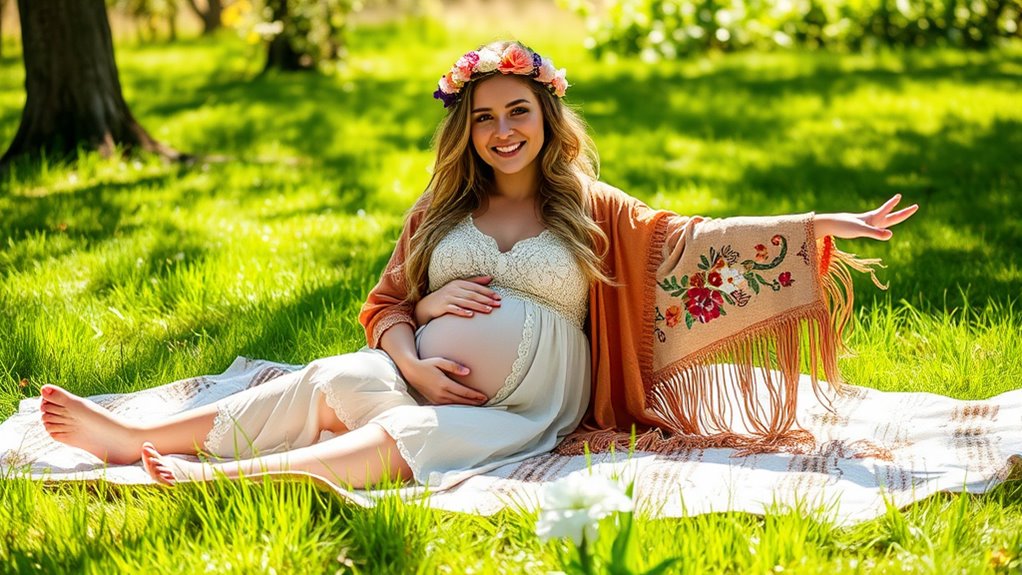 boho maternity style comfort