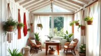 boho shed creative space