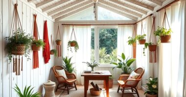 boho shed creative space