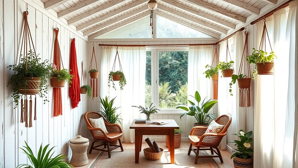 boho shed creative space