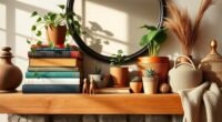 boho shelf book decor