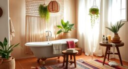 boho spa bathroom transformation