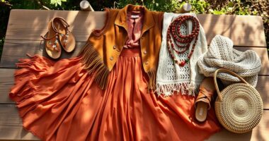 boho style seasonal layering