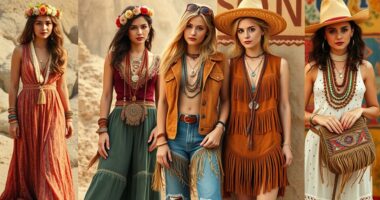 boho style through time