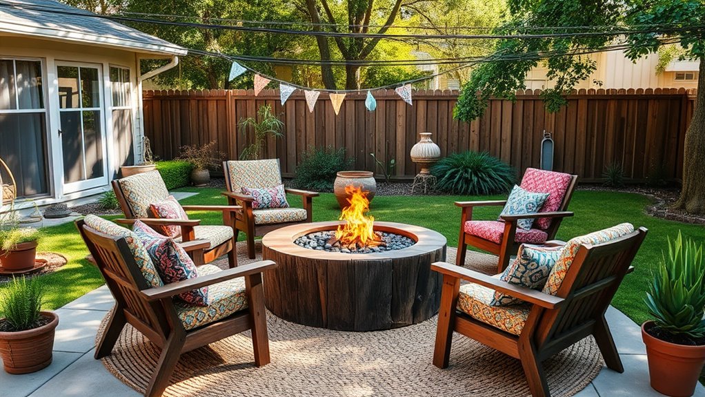 budget friendly boho outdoor decor