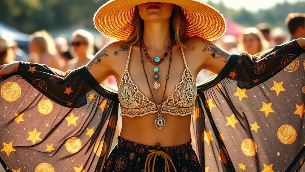 celestial shimmer and motifs