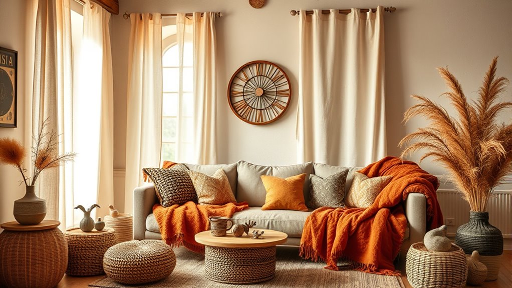cozy autumn decor swaps