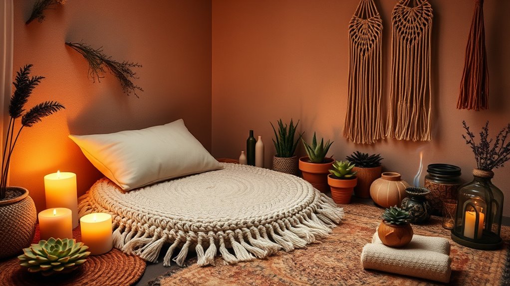 create calm cozy space